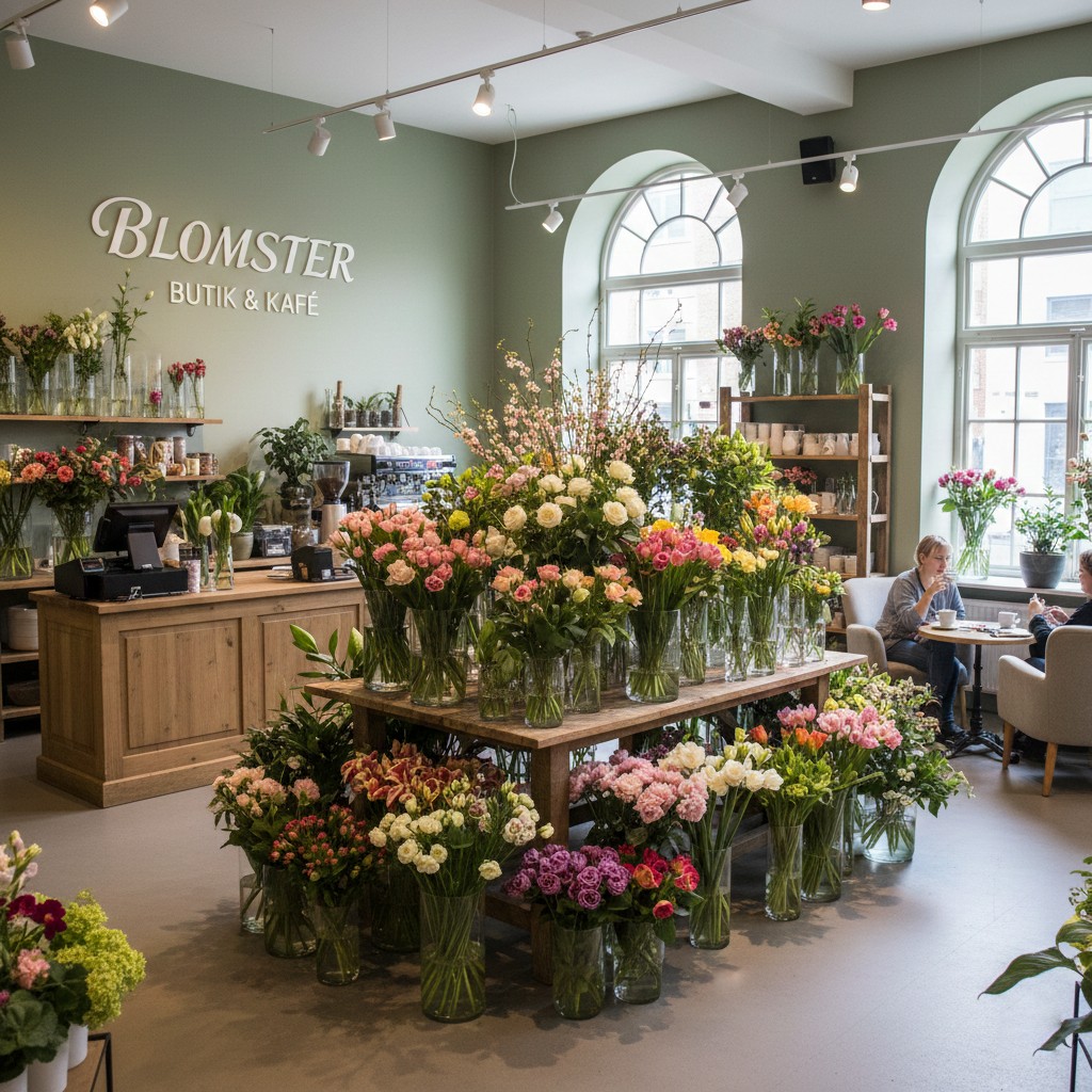 Blomsterbutik interiør