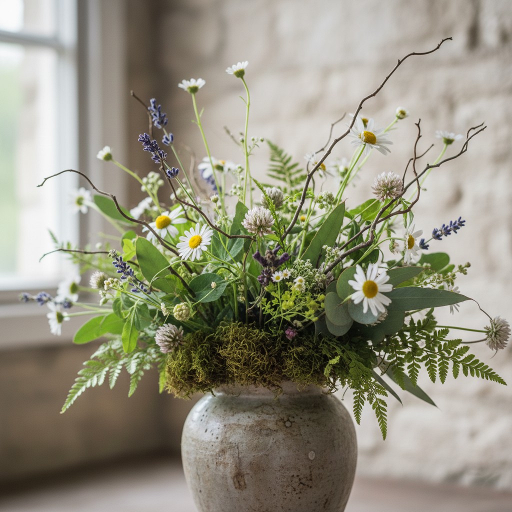 Romantisk blomsterdesign